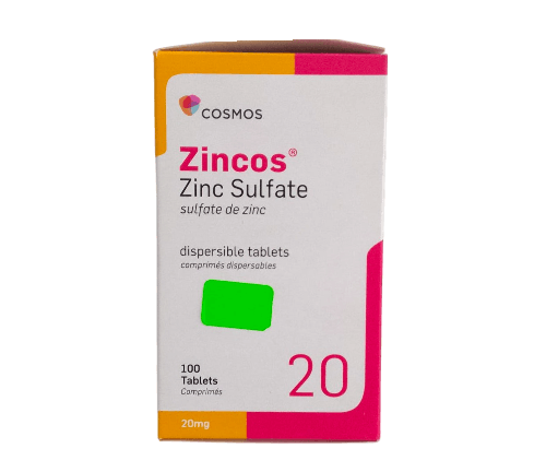 ZINC SULFATE ZINCOS 20MG 100S COSMOS