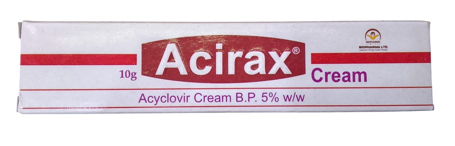 ACIRAX (ACYCLOVIR) 5% CREAM 10GMS