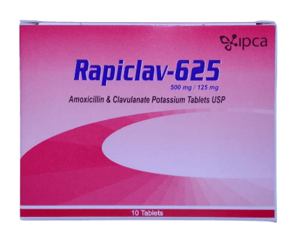 RAPICLAV 625 TABS 10`S