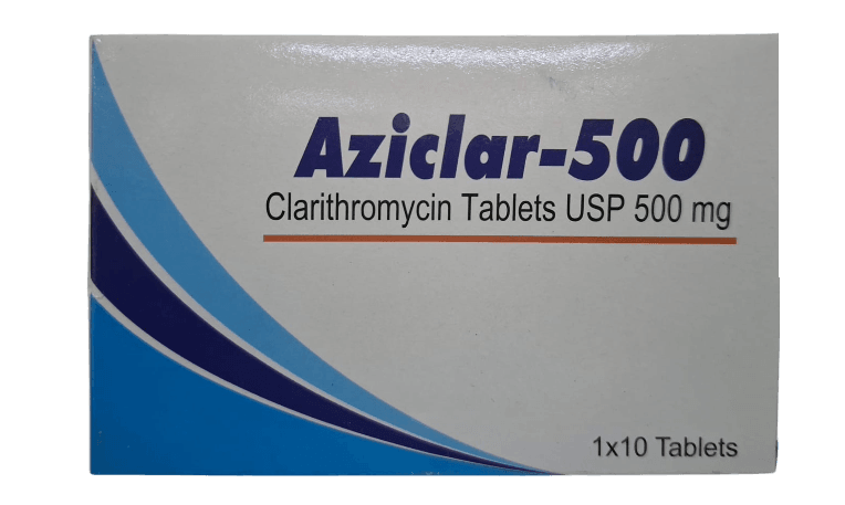 AZICLAR 500MG (CLARITHROMYCIN) TABLETS 10'S