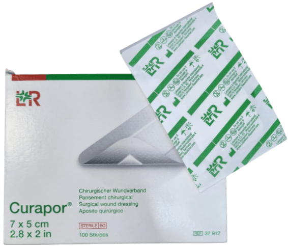 CURAPOR SURGICAL DRESSING 7CM BY 5CM