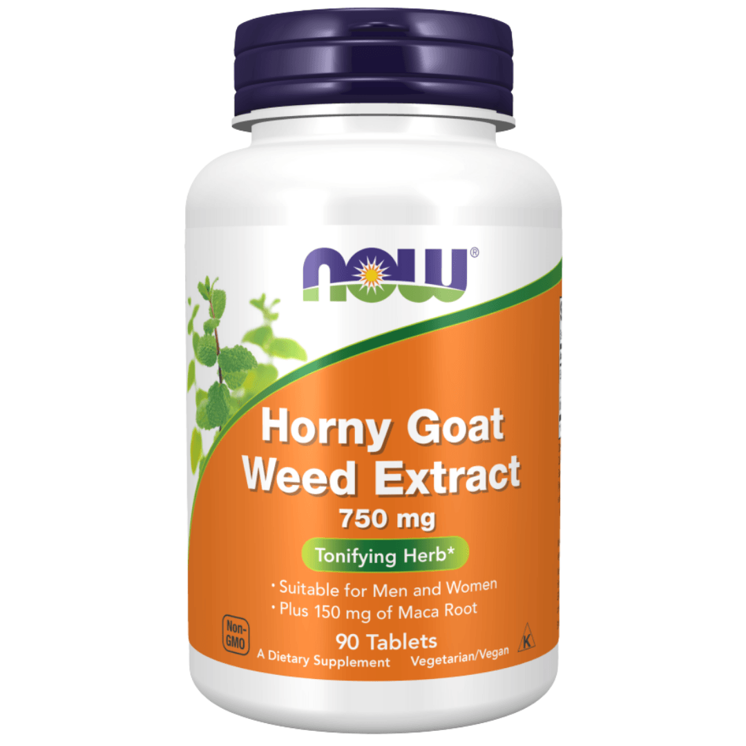 NOW HORNY GOAT WEED EXTRACT 750MG TABLETS 90'S