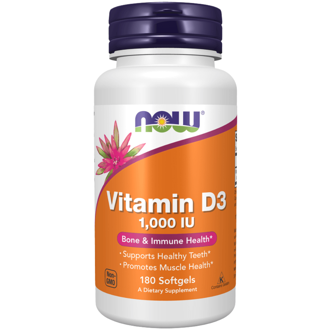 NOW VITAMIN D3 1000IU 180SOFTGELS