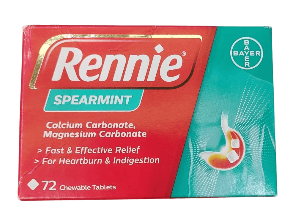 RENNIE SPEARMINT CHEWABLE TABS 72'S