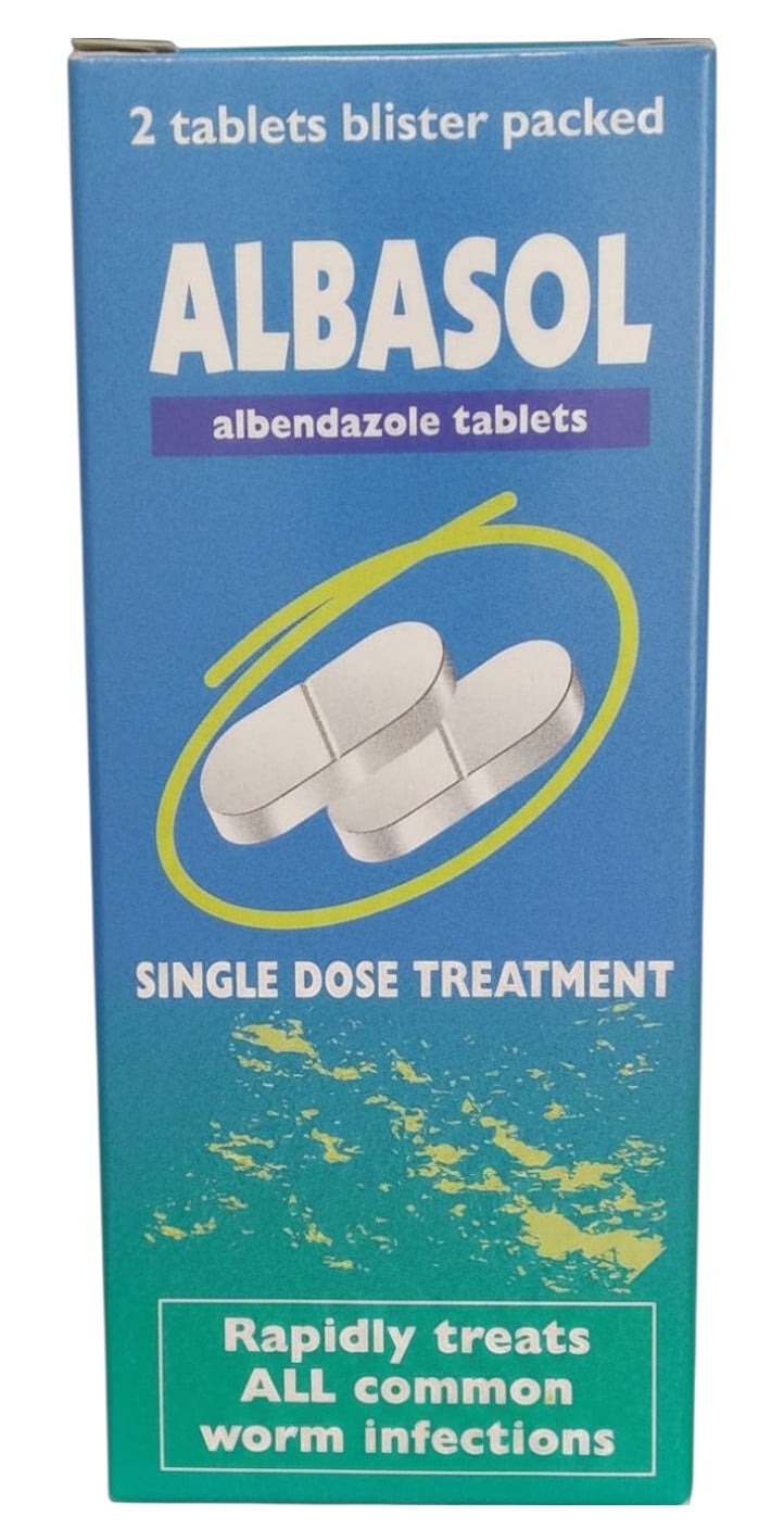 ALBASOL (ALBENDAZOLE) TABS 2'S