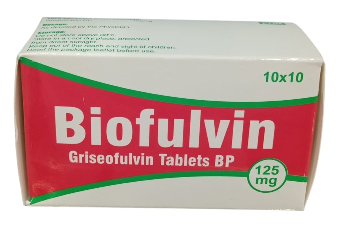 GRISEOFULVIN 125MG TABS 100'S
