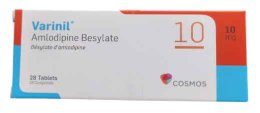 VARINIL (AMLODIPINE) 10MG TABLETS 28'S