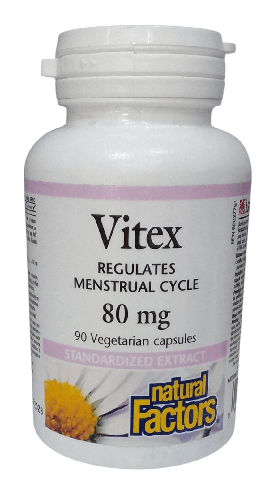 NATURAL FACTORS VITEX REGULATES MENSTRUAL CYCLE 80MG 90 VEGETERIAN CAPSULES