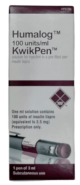HUMALOG KWIKPEN 100INITS/ML