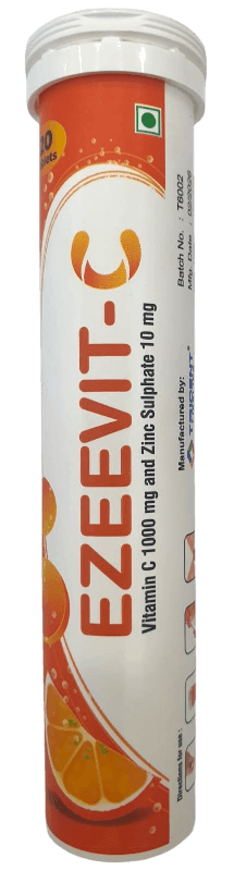 EZEEVIT-C  VITAMIN C 1G & ZINC  EFF 20S