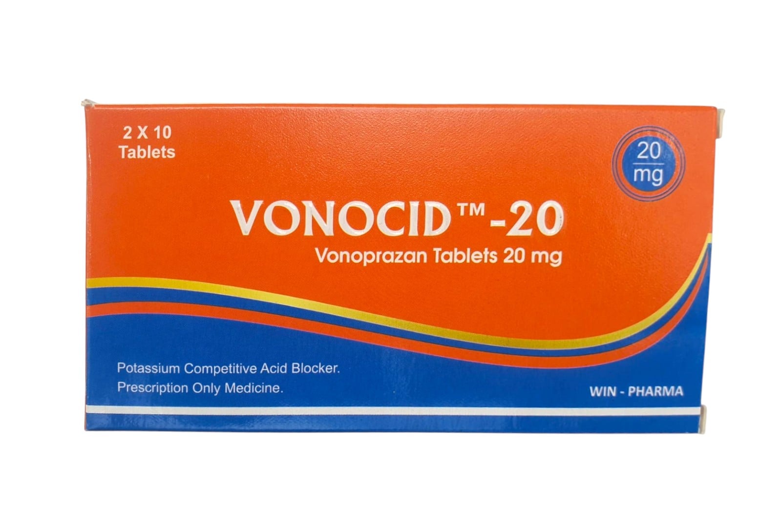 VONOCID (VONOPRAZAN) 20MG TABLETS 20'S