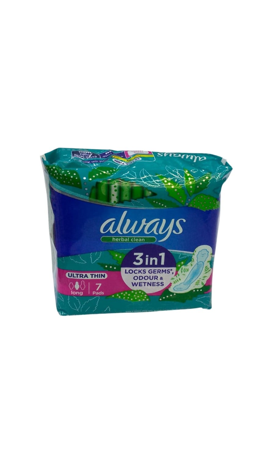 ALWAYS HERBAL CLEAN ULTRA THIN LONG 7S
