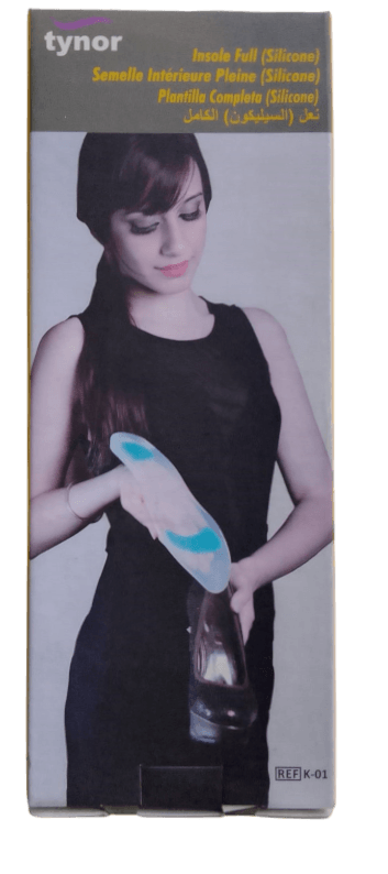 INSOLE FULL SILICONE PAIR - L