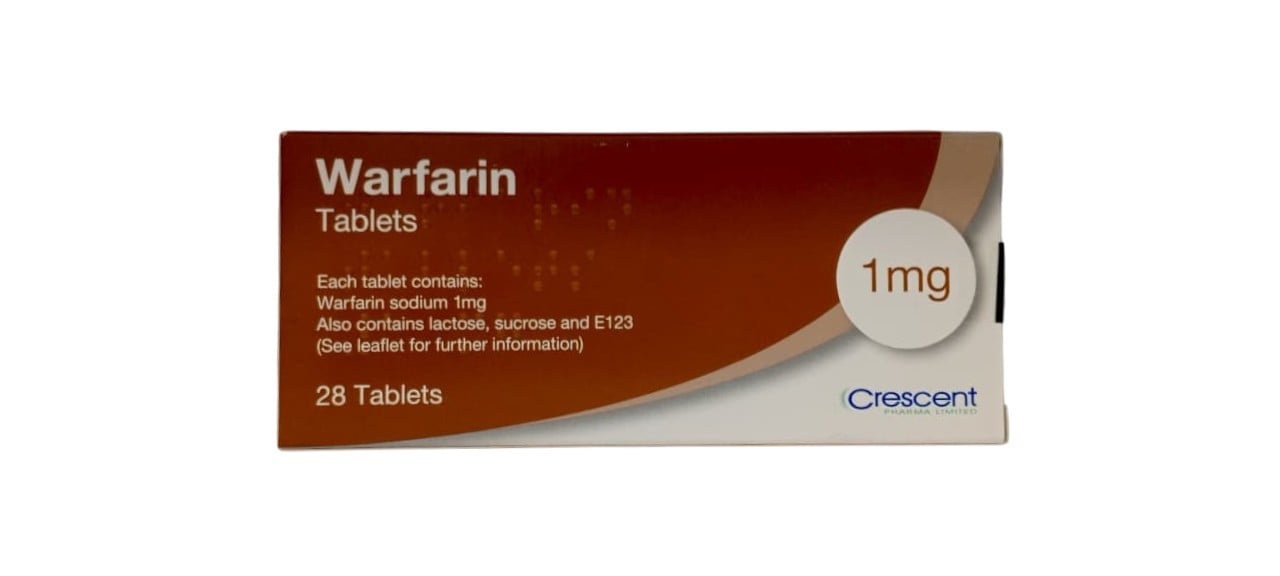 WARFARIN 1MG TABLETS 28'S