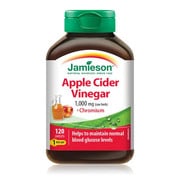 JAMIESON APPLE CIDER VINEGAR 1000MG CHRONIUM 120 CAPLETS
