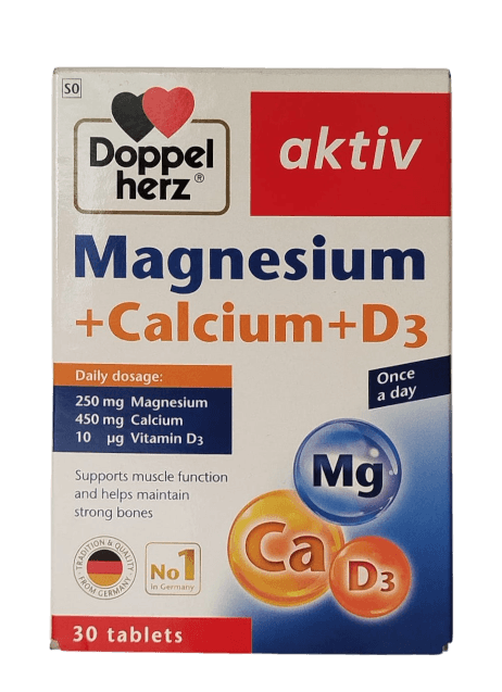 Aktiv Magnesium + Calcium + D3 tabs 30s