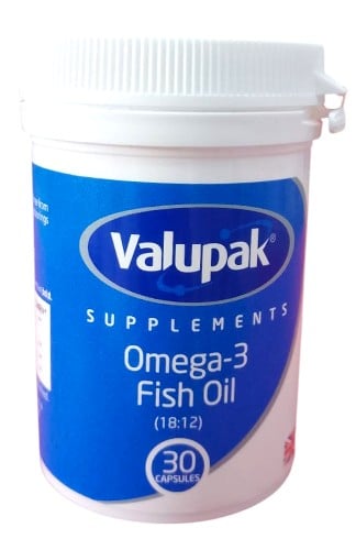 Valupak Omega-3 Fish Oil Capsules, 30 Count