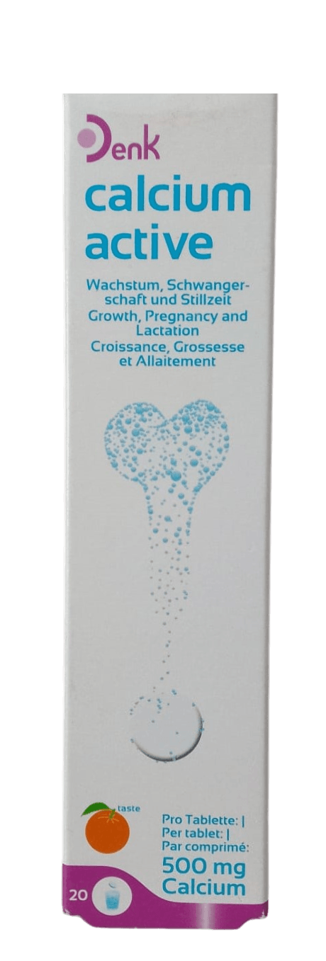 CALCIUM ACTIVE DENK 500MG EFFERVESCENT 20S