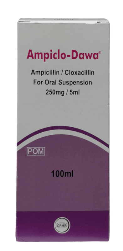AMPICLO-DAWA SYRUP (AMPICILLIN/CLOXACILLIN) 100ML