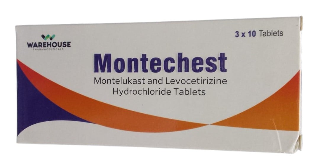 MONTECHEST (LEVOCETRIZINE/MONTELUKAST) TABS 30'S