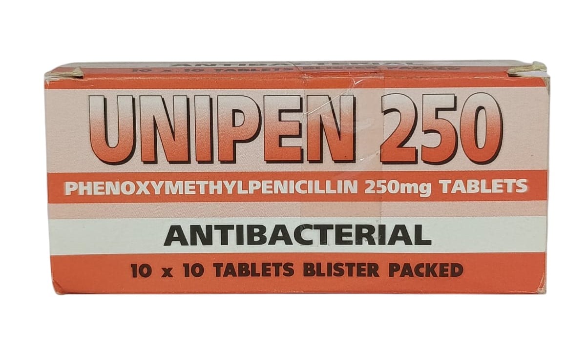 UNIPEN 250mg PHENOXYMETHYLPENICILLIN (PEN V)
