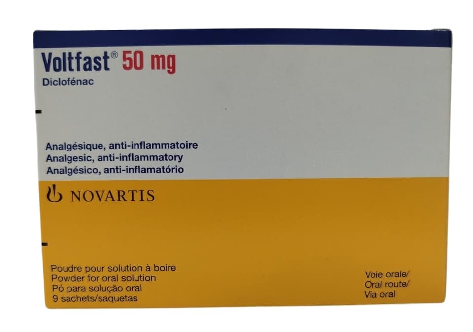 NOVARTIS VOLTFAST 50MG SACHETS, 9 COUNT