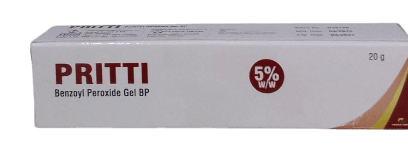 PRITTI (BENZOYL PEROXIDE) 5% GEL 15GMS
