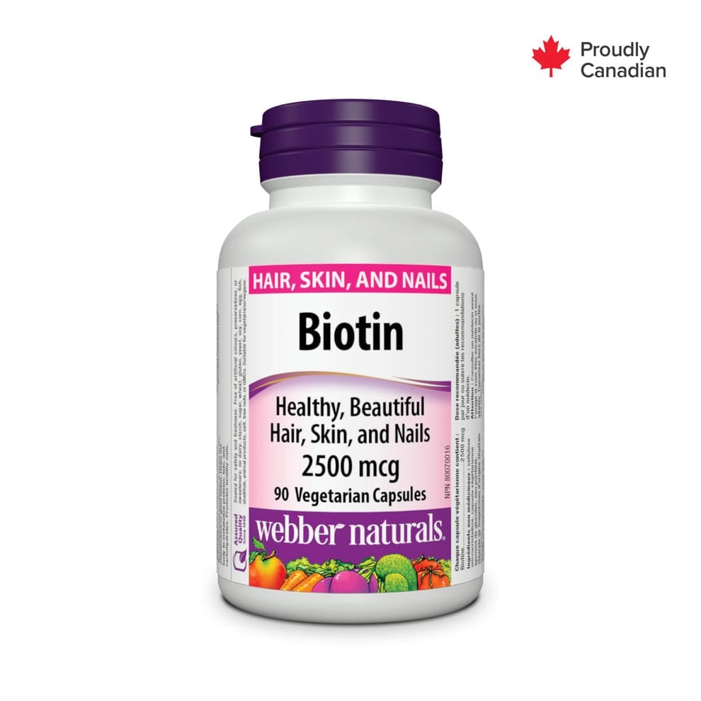 WEBBER NATURALS BIOTIN VEGAN CAPSULES 90'S