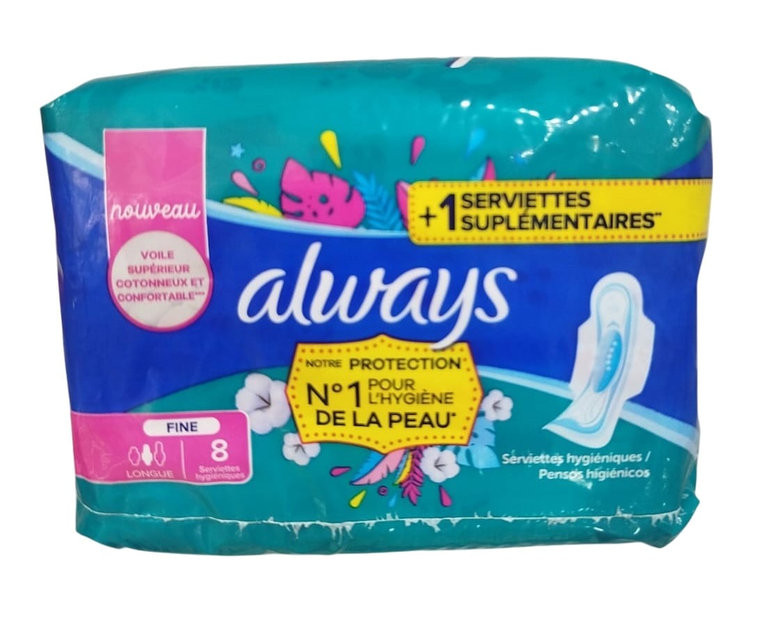 ALWAYS ULTRA THIN LONG PADS, 8'S