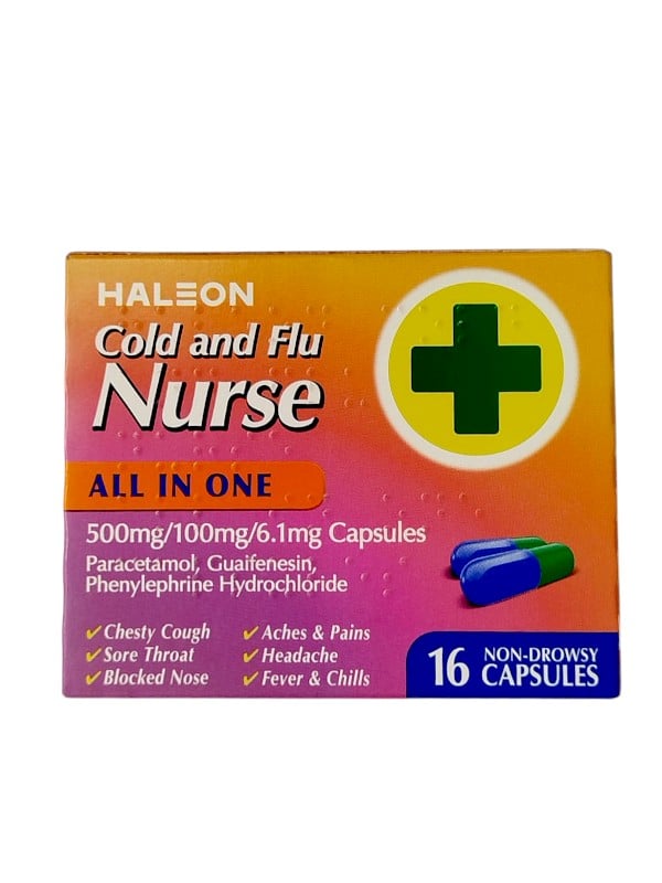 HALEON NURSE COLD & FLU ALL IN ONE NON DROWSY 16S