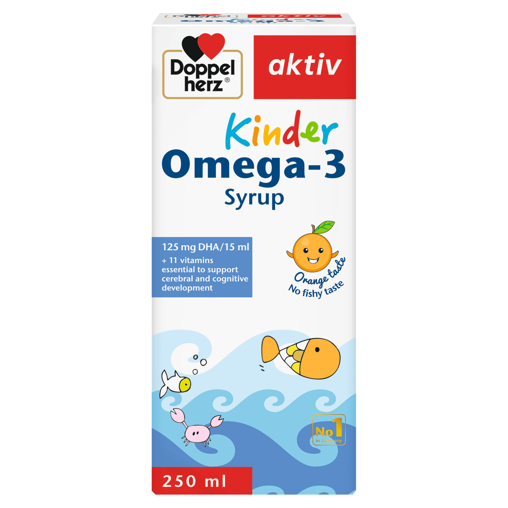 DOPPEL HERZ KINDER OMEGA 3 SYRUP 250ML