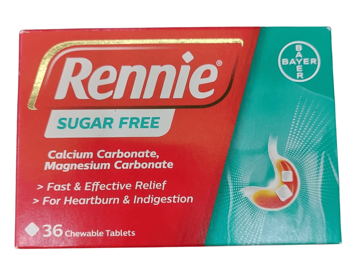 RENNIE SUGAR FREE TABS 36S