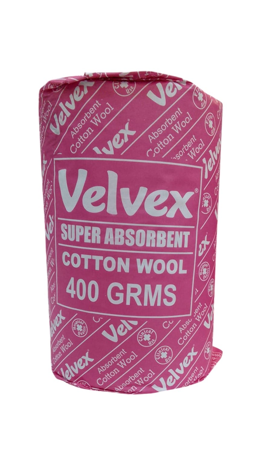 VELVEX SUPER ABSORBENT COTTON WOOL 400GMS
