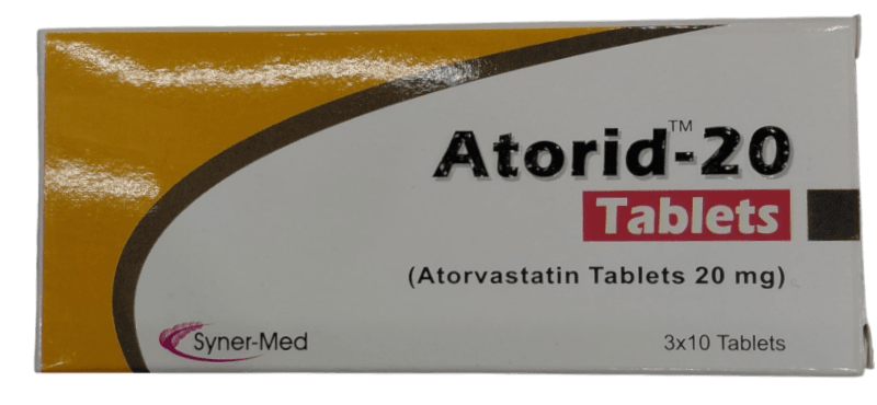 ATORID 20MG TABELTS 30'S