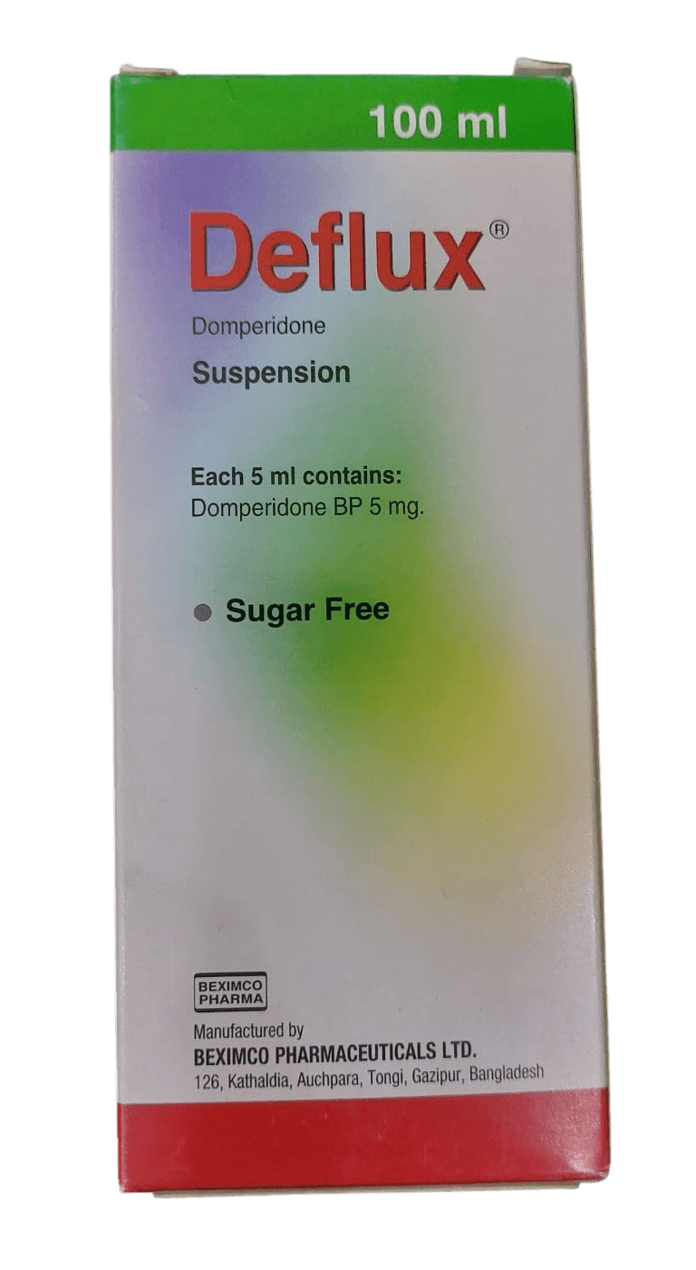 DEFLUX (DOMPERIDON) SUSPENSION 5MG/5ML 100ML