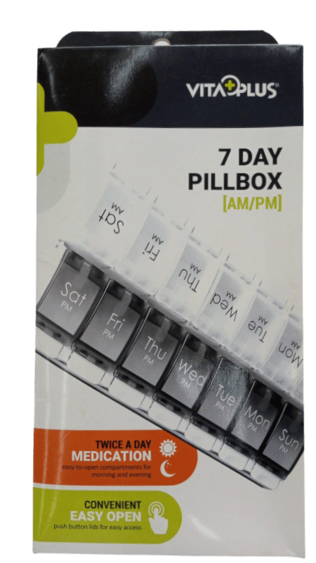 VITA PLUS VP64223 7DAYS PILLBOX  AM/PM (TWICE A DAY)