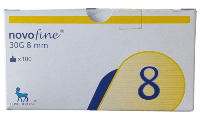 NOVOFINE NEEDLES 30G 8MM 100'S