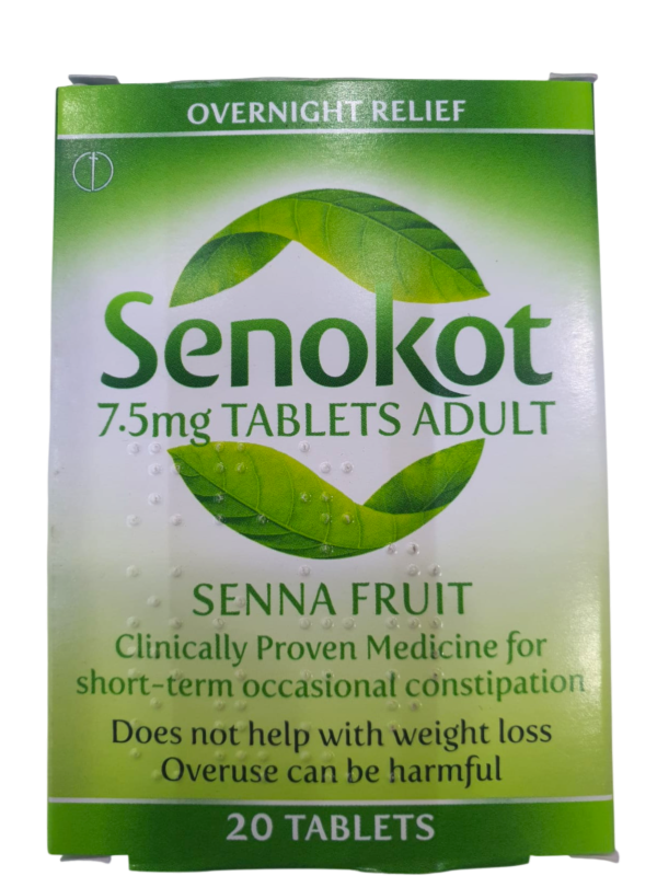 SENOKOT 7.5MG TABS 20S