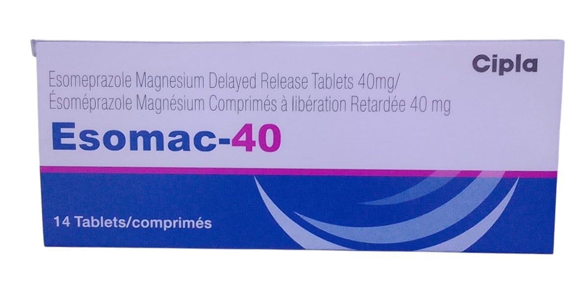 CIPLA ESOMAC 40MG TABLETS, 14 COUNT