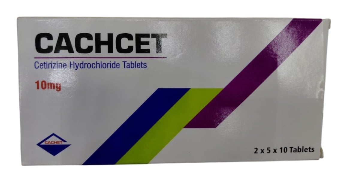 CACHCET (CETRIZINE) 10MG TABLET 100'S