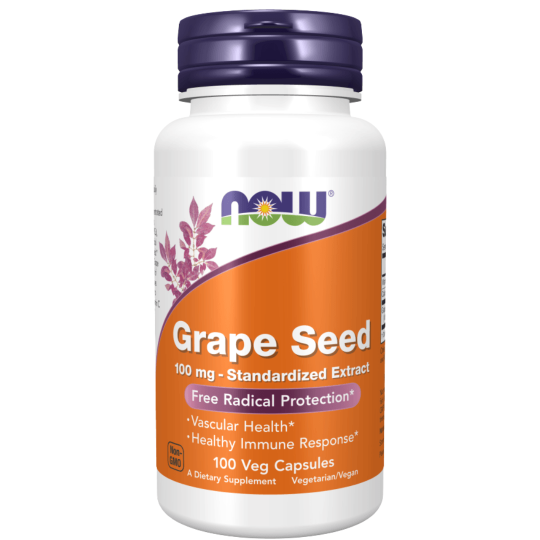NOW GRAPE SEED 100MG 100VEG CAPSULES