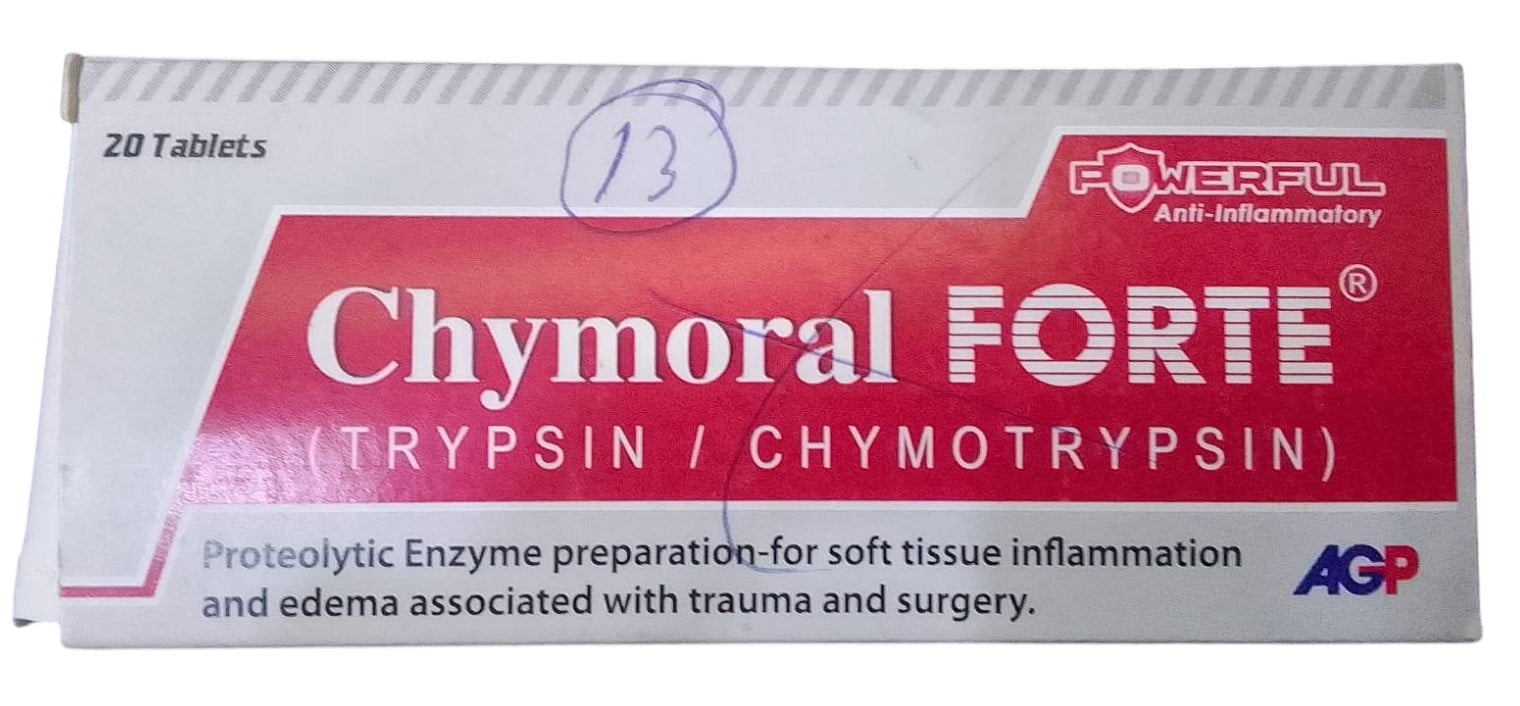 CHYMORAL (TRYPSIN/CHYMOTRYPSIN) FORTE 20S