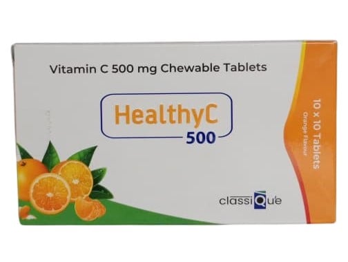 HEALTHY C  CHEWABLE 500MG 100'S