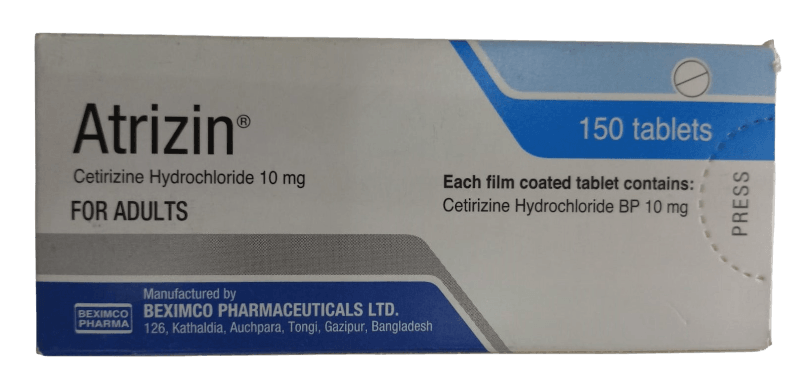 ATRIZIN 10MG TABLETS 100'S