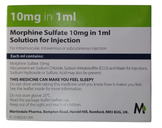 Morphine inj 10mg