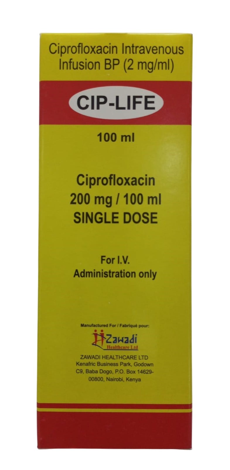 CIPROFLOXACIN 200MG/100ML INJECTION
