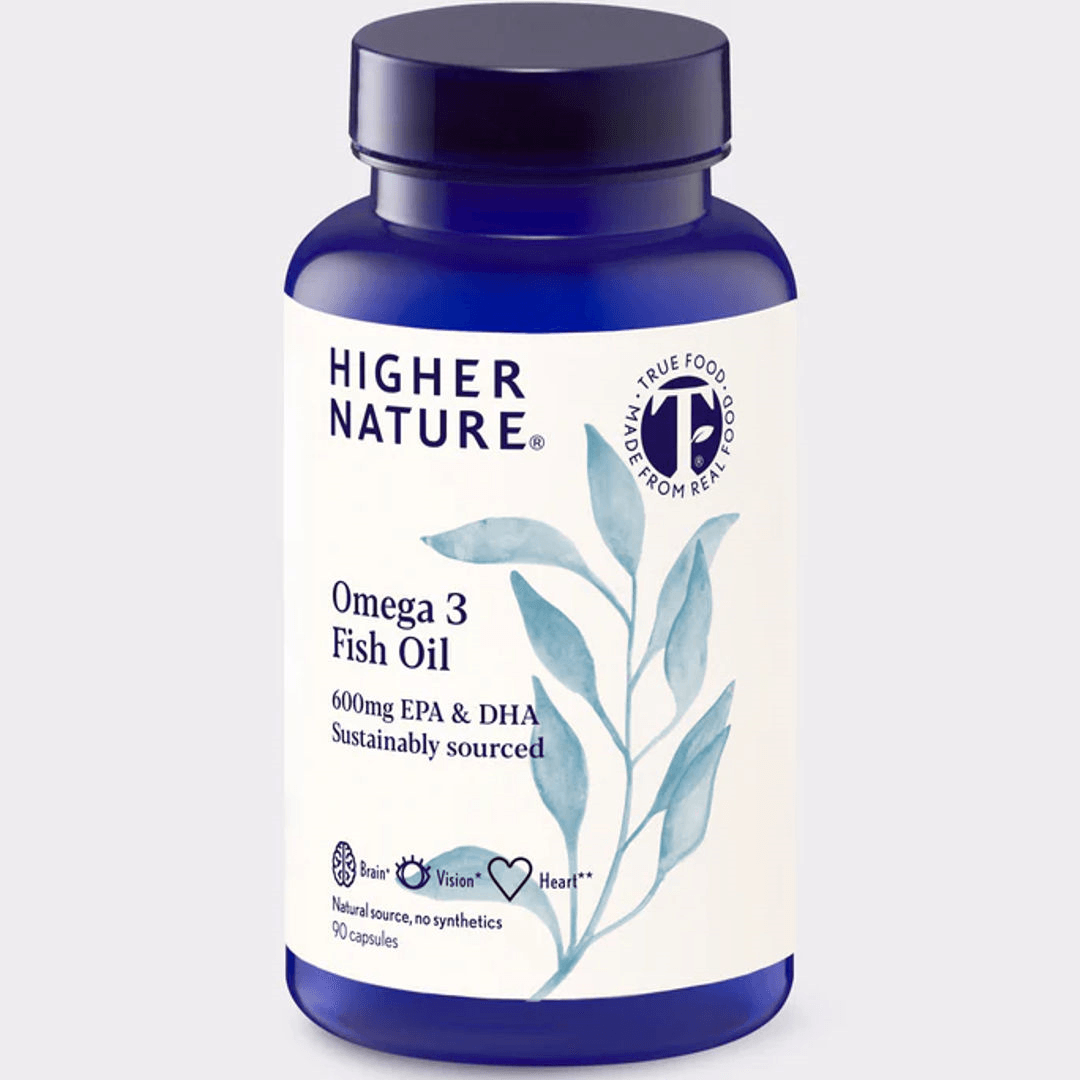 HIGHER NATURE OMEGA 3 FISH OIL 600MG CAPSULES 90'S