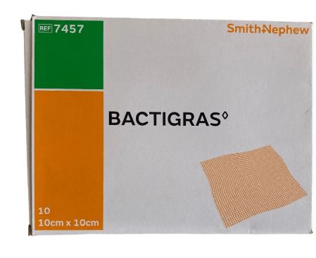 BACTIGRAS 10CM SQ 10S