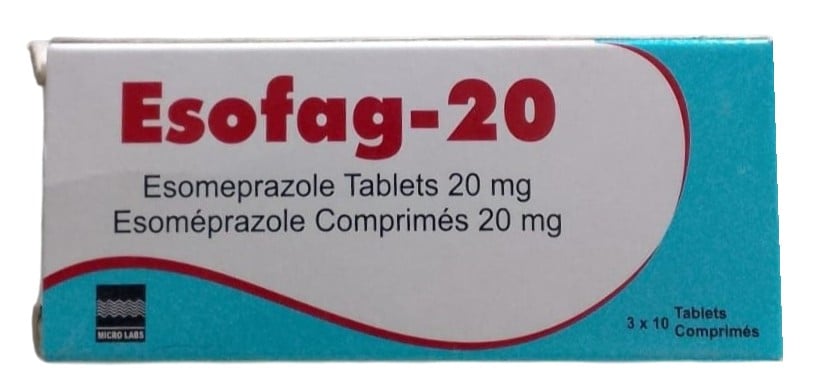 ESOFAG 20MG TABS 30'S