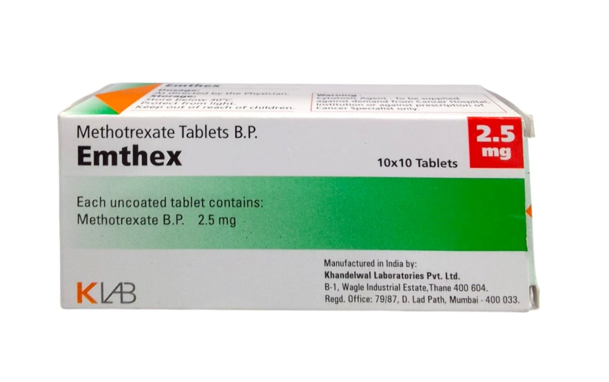 METHOTREXATE 2.5MG 100S